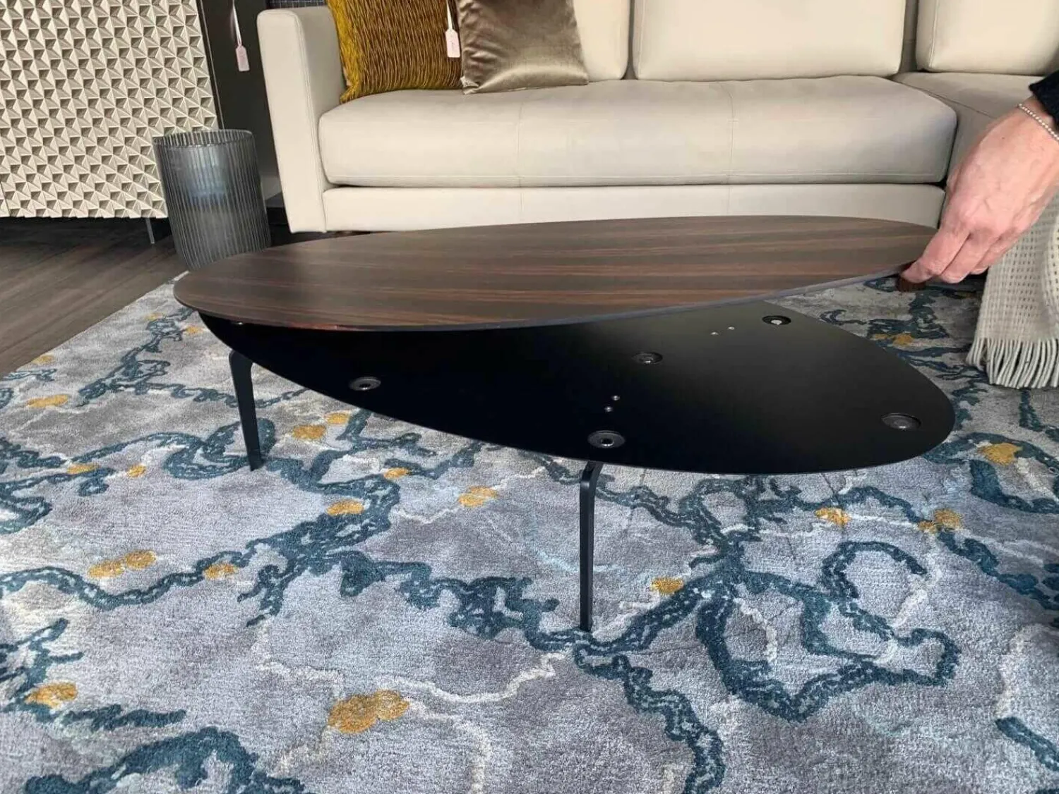 Kettnaker Beistelltische|Beistelltisch Solo Furnier Makassa Matt