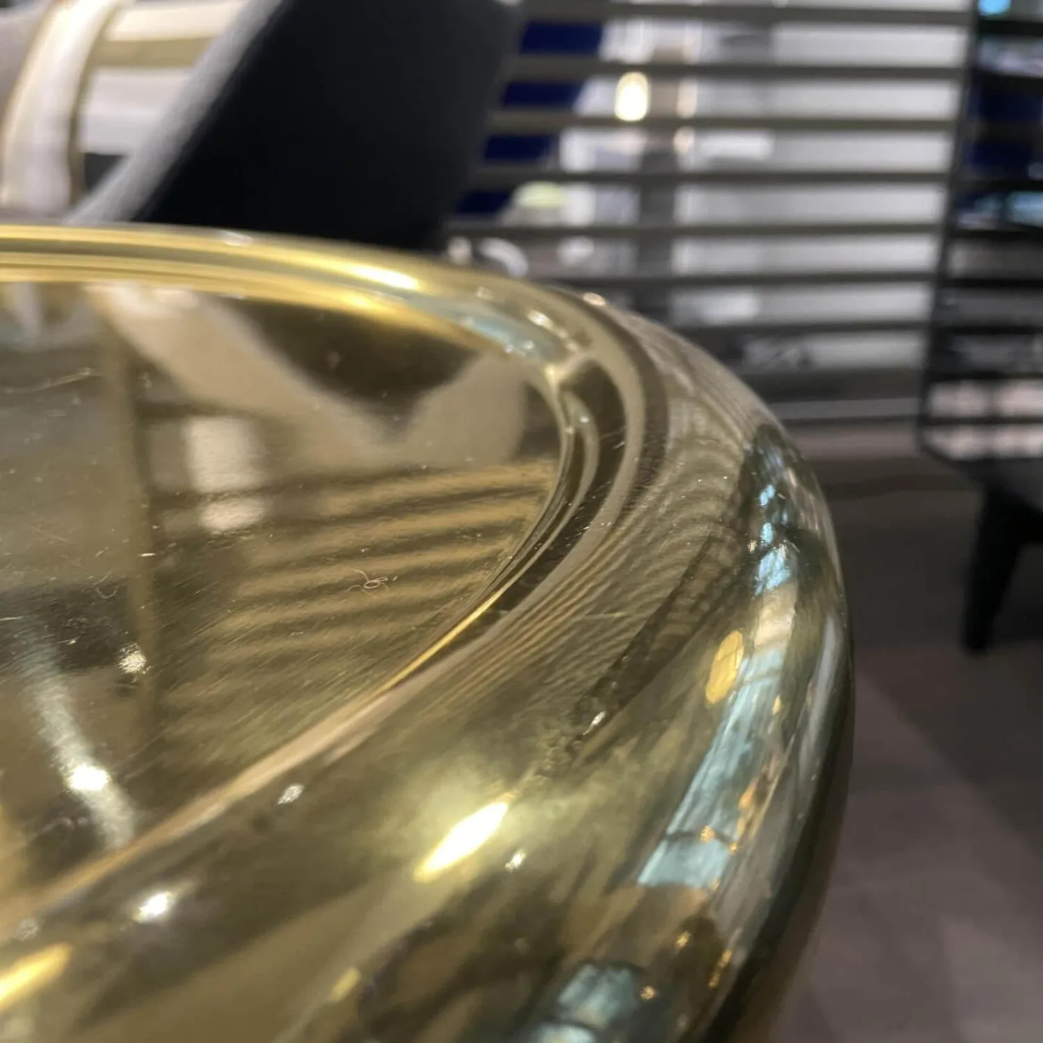 Tom Dixon Beistelltische|Beistelltisch Spun Short Messing Durchmesser 54cm