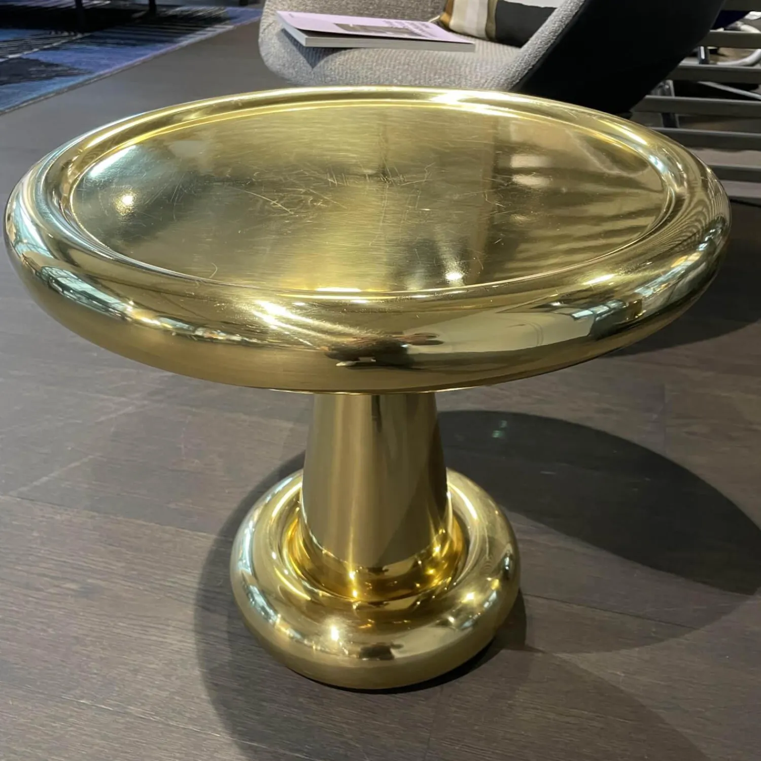 Tom Dixon Beistelltische|Beistelltisch Spun Short Messing Durchmesser 54cm