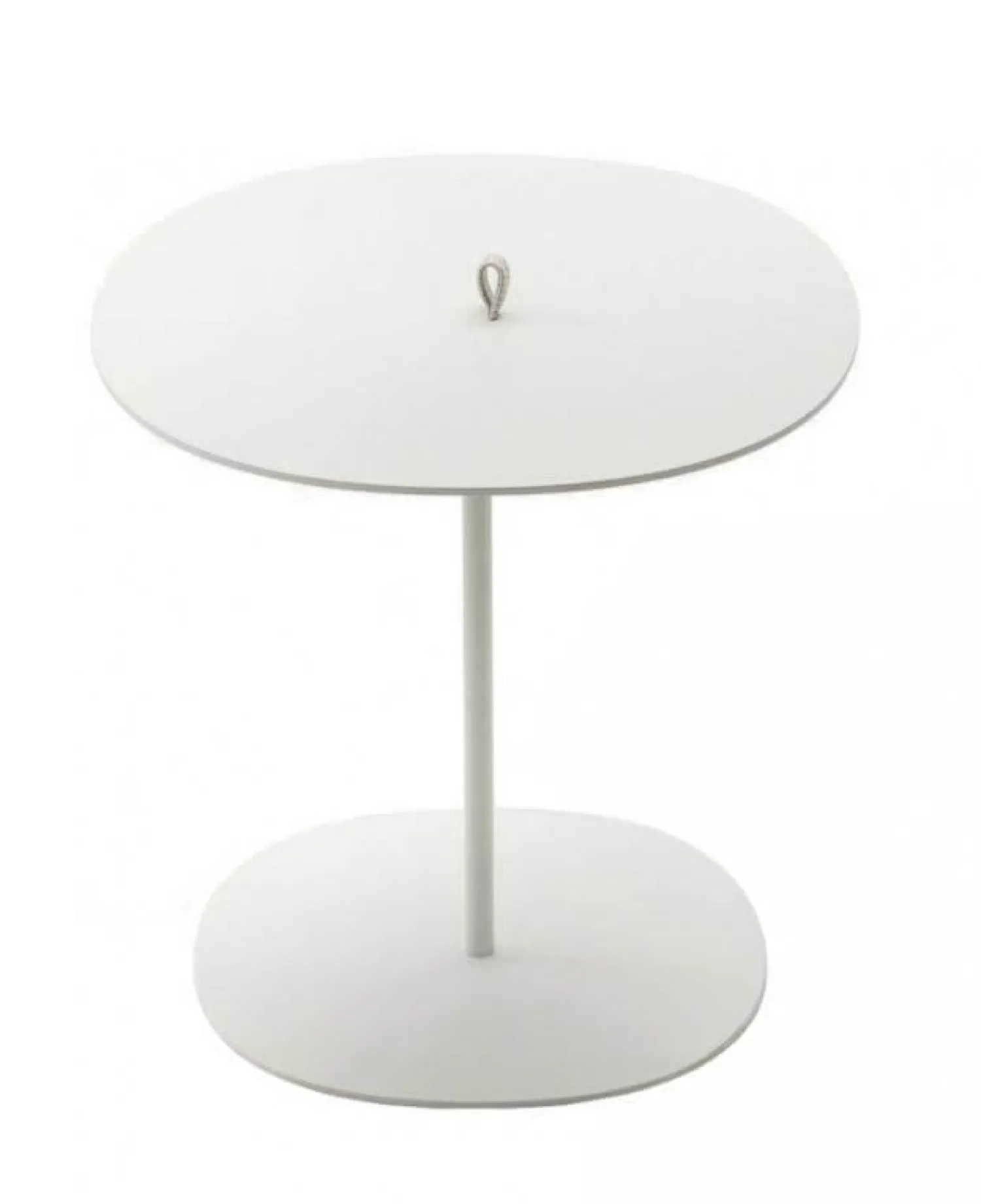 Paola Lenti Beistelltische|Beistelltisch Strap Ø 50 Avorio Elfenbein