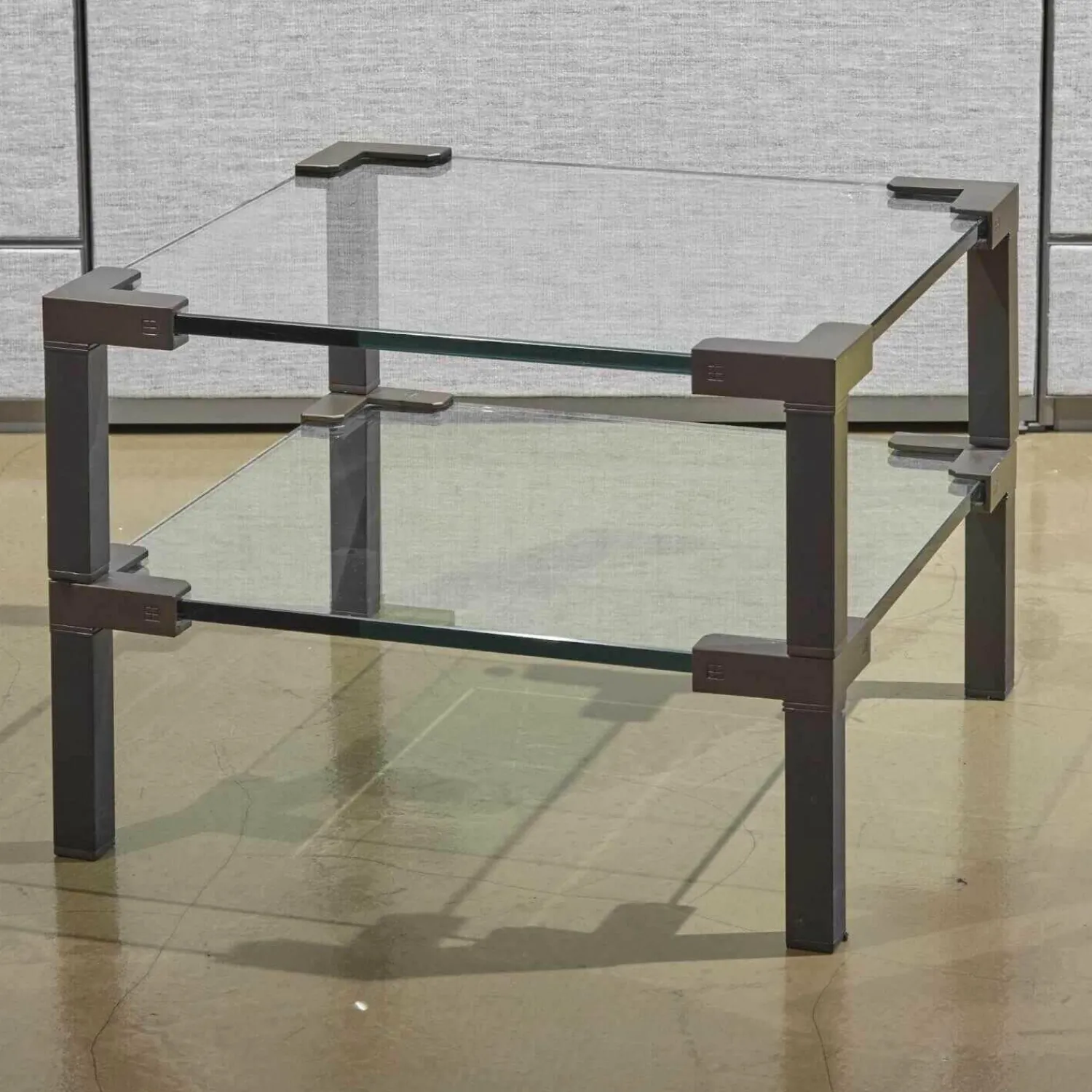 Ghyczy Beistelltische|Beistelltisch T 55D Messing Schwarz Patiniert