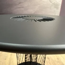 Walter Knoll Beistelltische|Beistelltisch Vladi Tischplatte 106 Feinstrukturlack Schwarz