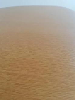 Wilkhahn Esstische|Besprechnungstisch Graph 300/00 Platte Furnier Eiche Natur Lackiert Gestell Glanzverchromt Mit Gleitern