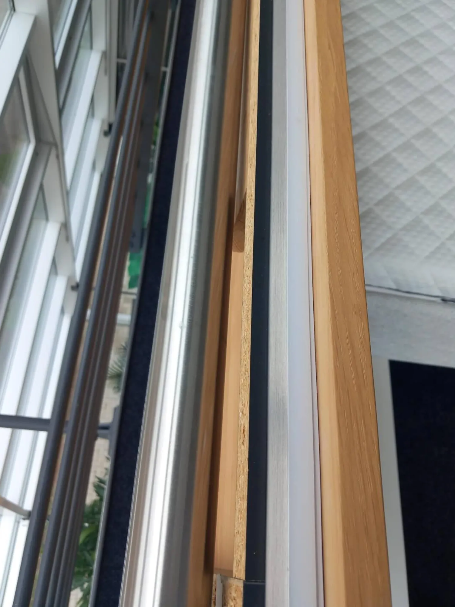 Schramm Polsterbetten|Bett Bezug Stoff Theo Grau Kopfteil Holzpaaneel Mit Matatze Ohne Nachttische