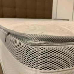 Möller Design Boxspringbetten|Bett Bohemian Leder Monza Braun mit Matratze H1/H2