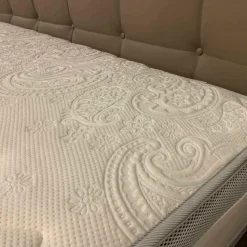 Möller Design Boxspringbetten|Bett Bohemian Leder Monza Braun mit Matratze H1/H2