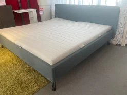 Hasena Polsterbetten|Bett Ciara 7121 218 Stoff Kitana Aqua Himmelblau Grau Blau Füße Fasio Anthrazit ohne Rost ohne Matratzen