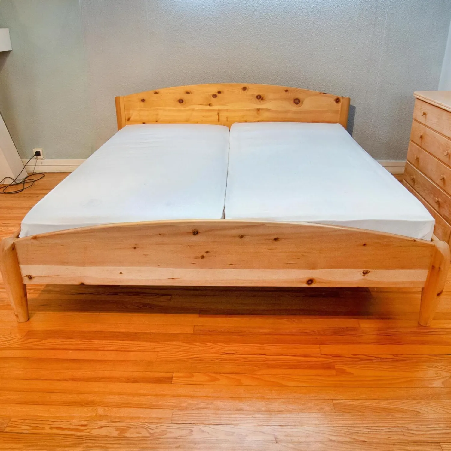 Holzschmiede Polsterbetten|Bett Diogenes Zirbe Roh Ohne Matratzen Und Ohne Lattenrost