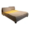 Hasena Polsterbetten|Bett Dream Deluxe Stoff Linen 341 Taupe Grau Kopfteil Riposo Füße Ivio Buche Massiv Marrone Schwarz Mit Verstellbarem Kopfteil