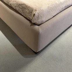 Hasena Polsterbetten|Bett Dream Deluxe Stoff Linen 341 Taupe Grau Kopfteil Riposo Füße Ivio Buche Massiv Marrone Schwarz Mit Verstellbarem Kopfteil