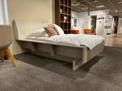 Rietberger Möbelwerke Polsterbetten|Bett mit Anbauregal Skara Schlafen Lack Cashmere (R4)