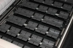 Interlübke Polsterbetten|Bett Nocto Plus Lack Kristallweiß M02 mit Matratzen und Rückwandpaneele