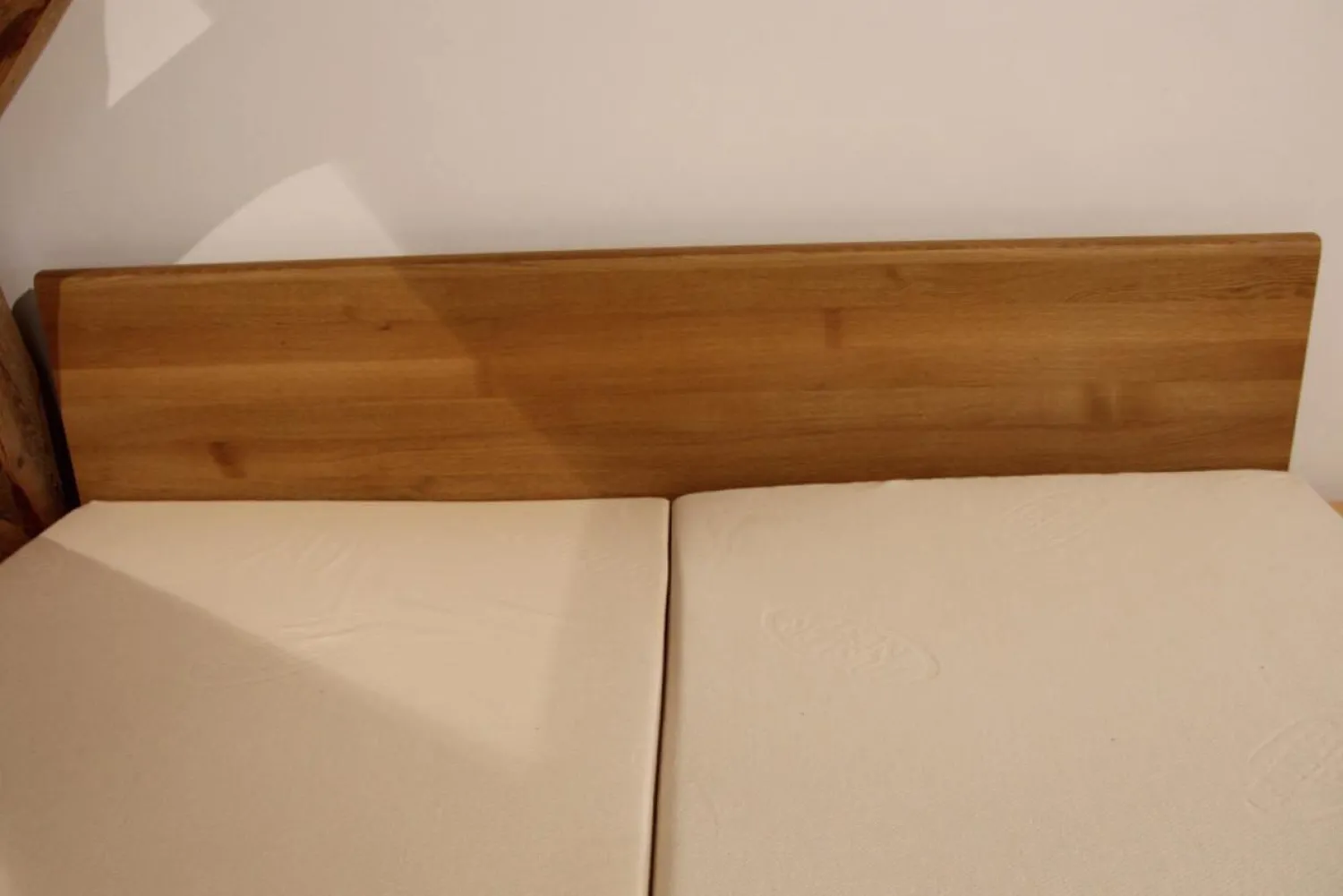 Team 7 Polsterbetten|Bett Nox Eiche Holzhaupt Naturöl mit Komforthöhe Ohne Lattenrost Und Matratze