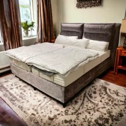 Schramm Boxspringbetten|Bett Origins Complete Fold Stoff Emil-090-Lavendel Violett ohne Matratze