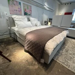 Schramm Boxspringbetten|Bett Purebeds Ell The Young Generation Stoff 1 Erik 640 Natur Grau Inklusive 2 Matratzen