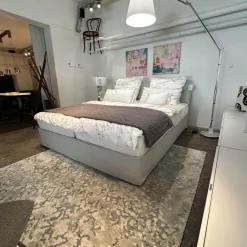 Schramm Boxspringbetten|Bett Purebeds Ell The Young Generation Stoff 1 Erik 640 Natur Grau Inklusive 2 Matratzen