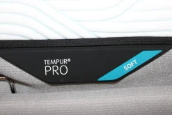 Tempur Polsterbetten|Bett Relax 180x200 Stoff Ash Grau mit Lattenrost und 2 Matratzen