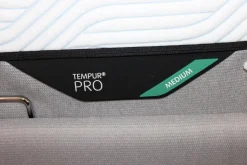 Tempur Polsterbetten|Bett Relax 180x200 Stoff Ash Grau mit Lattenrost und 2 Matratzen