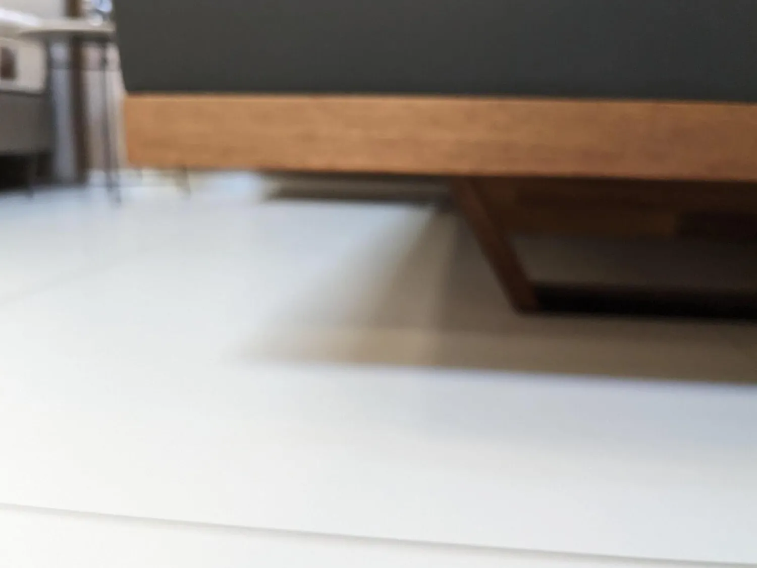 Team 7 Polsterbetten|Bett Riletto Massivholz Nussbaum Lederbettseiten L7 Anthrazit Mit 2 Konsolen Ohne Matratze Und Lattenrost