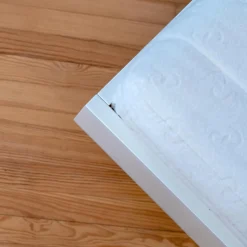 Würmseher Polsterbetten|Bett Rom Lack Weiß 31 Effekt-Fuß Anthrazit Ohne Matratzen Und Ohne Lattenrost