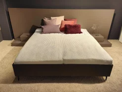 Kettnaker Ganze Schlafzimmer|Polsterbetten|Bettanlange Lack Taupe Beige Braun Ohne Lattenrost Ohne Matratze Sowie Dekoration