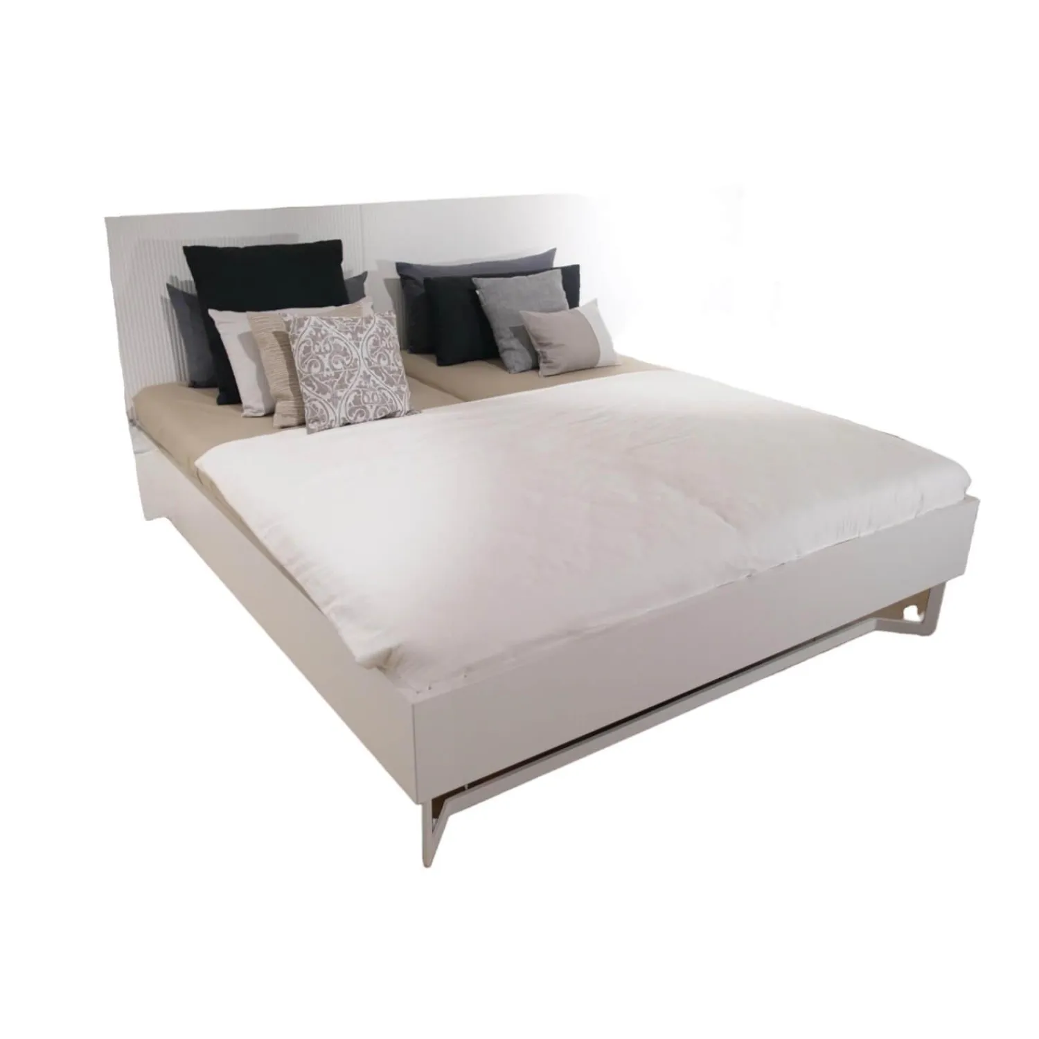 Sudbrock Polsterbetten|Bettanlange Miria Mit Matratze Selecta Latenrost Starr Nachtkonsolen Und Sideboard