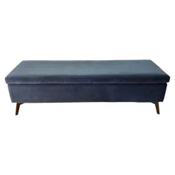 Sophisticated Living Bänke|Bettbank Backflip Stoff Samt dunkelblau Allure Velvet CA 1357055 C