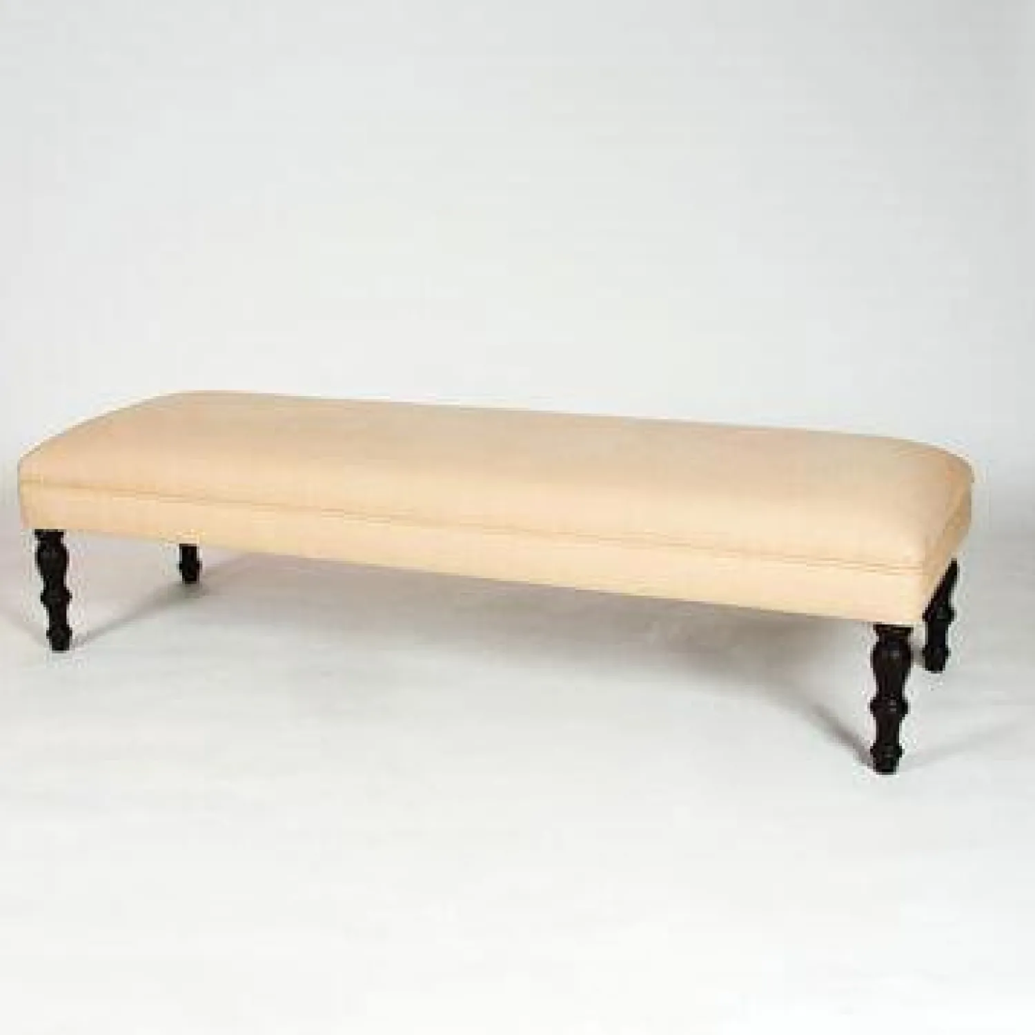 Mac Ray Bänke|Bettbank Stockton Stoff Allen Gestell Burton Buche Ebenholzfarben