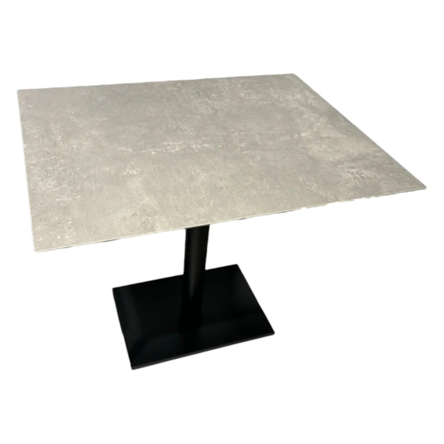 Ronald Schmitt Design Esstische|Bistrotisch Bistro P Tischplatte Keramik Focus Piombo Gestell Metall Schwarz