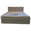 Musterring Boxspringbetten|Boxspringbett Elias Stoff 87017 Mitttelgrau mit Matratze und Topper