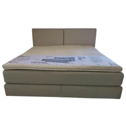 Musterring Boxspringbetten|Boxspringbett Elias Stoff 87017 Mitttelgrau mit Matratze und Topper