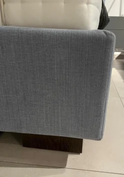 Schramm Boxspringbetten|Boxspringbett Gala Rahmen 28M 3B Stoff Nils 440 Sky Grau Blau Kopfteil Quadro Füße Eiche Wenge Inklusive 2 Matratzen Divina