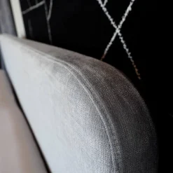 Riposa Boxspringbetten|Boxspringbett Slow 19 Stoff Tin 705 Grau Fuß Holz Grau ohne Matratzen