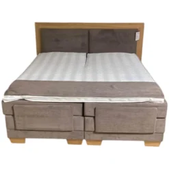 Delux Production OÜ Boxspringbetten|Boxspringbett Taara Stoff Rebel 12 Taupe mit Verstellfunktionen