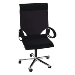 Wilkhahn Bürostühle|Einzelstühle|Bürodrehstuhl Modus Executive 284 81 Leder 74 Schwarz 99 Gestell Aluminium Glanzverchromt Mit Rollen Für Harte Böden
