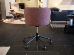 KFF Bürostühle|Bürostuhl Gaia Line V1 Stoff Picasso Red Rot 5358 Sitz Leder Milano Schwarz Gestell M02 Schwarz