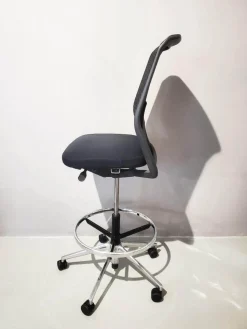 Vitra Bürostühle|Bürostuhl Id Mesh Bezug Sitz Plano Nero Schwarz Rücken Diamond Mesh Nero F30 Schwarz Gestell Edelstahl Mit Rollen Schwarz