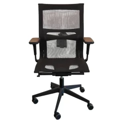 ICF Bürostühle|Bürostuhl Una Plus Bezug Stoff Mesh 01 Nero Schwarz Gestell Nylon Schwarz Struktur 115 Schwarz Mit 5 Stern Fuß Auf Rollen