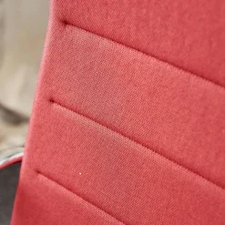 ICF Bürostühle|Bürostuhl Valea Elle Bezugsstoff Swing 806 Rot Vierfuß Kreuz Gestell Verchromt Mit Hohem Rücken