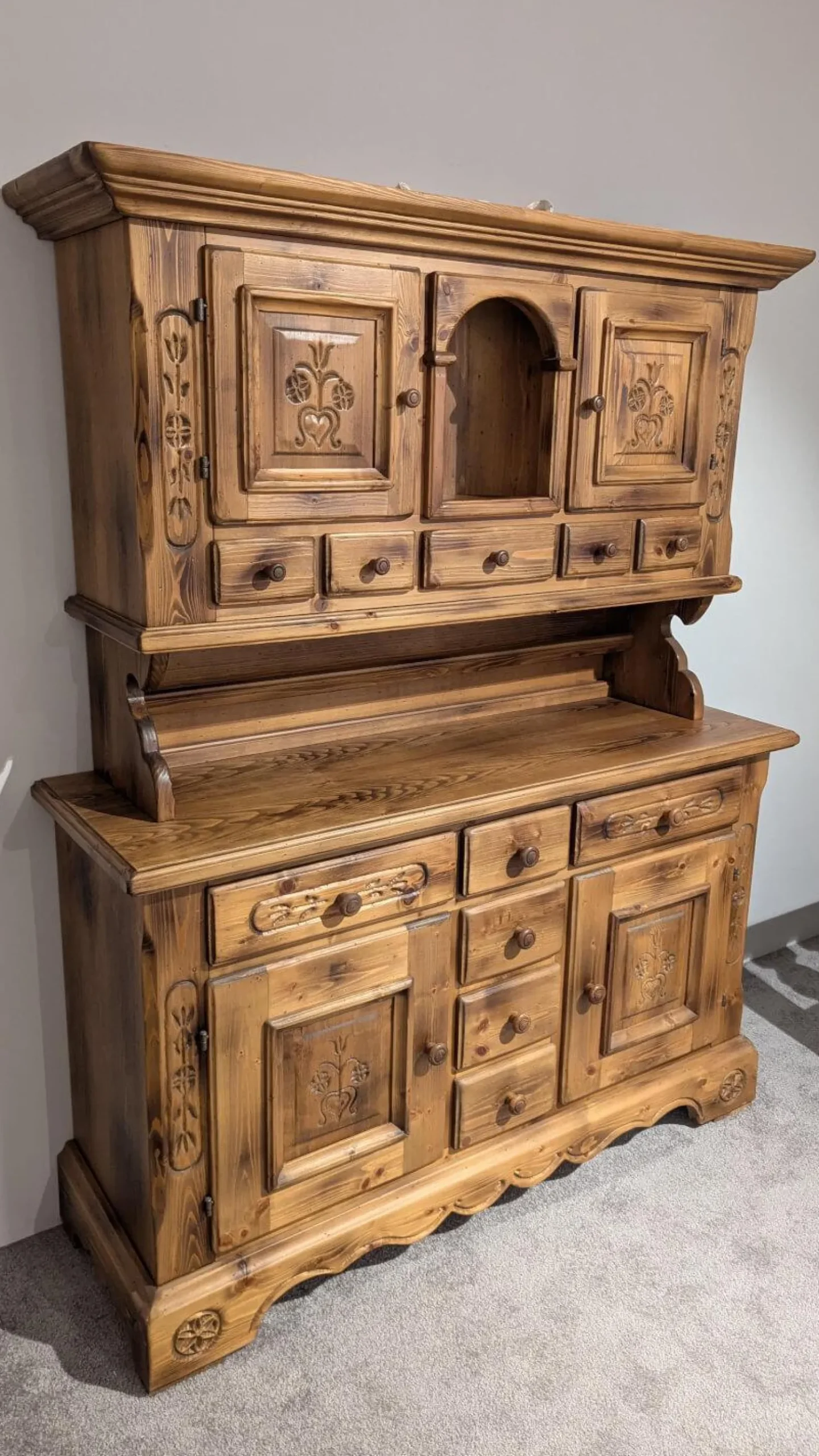 Voglauer Vitrinen & Highboards|Buffett Anno 1600 Fichte Antik Gewachst