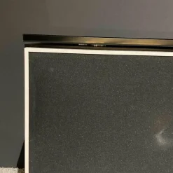 Spectral Smart Furniture Wohnwände & Tv-Lowboards|Catena Hifimöbel Korpus Schwarz Hochglanz Lautsprechertuch Schwarz mit Lautsprechersystem