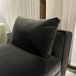 Maxalto Daybeds & Recamieren|Chaise Longue Solatium Bezug Stoff Super Anthrazit Füße Nickel Bronzefarben Lackiert