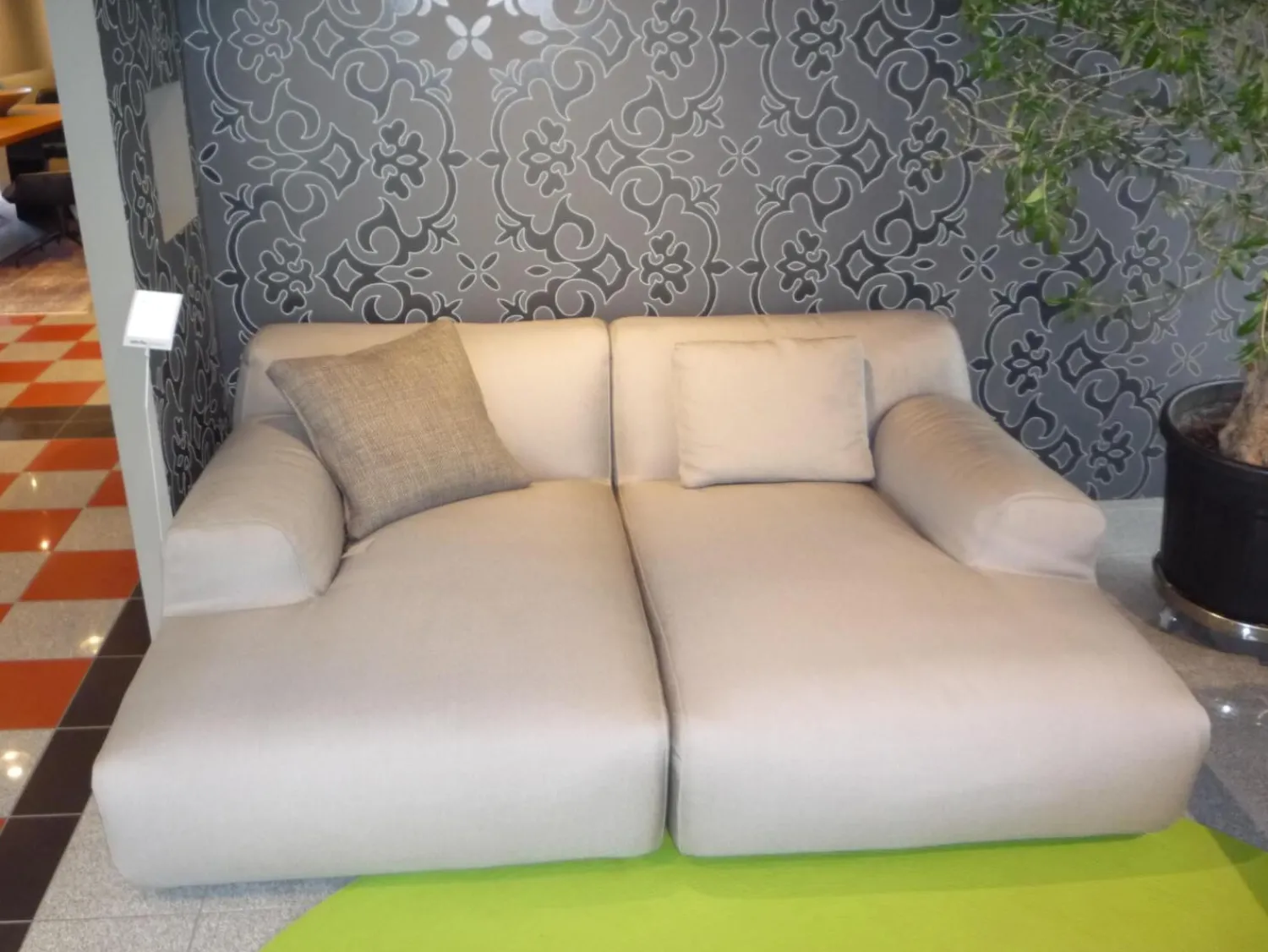 Paola Lenti Loungemöbel|Chaise Longue Welcome Outdoor Stoff Wasserfest RT82 Sottobosco