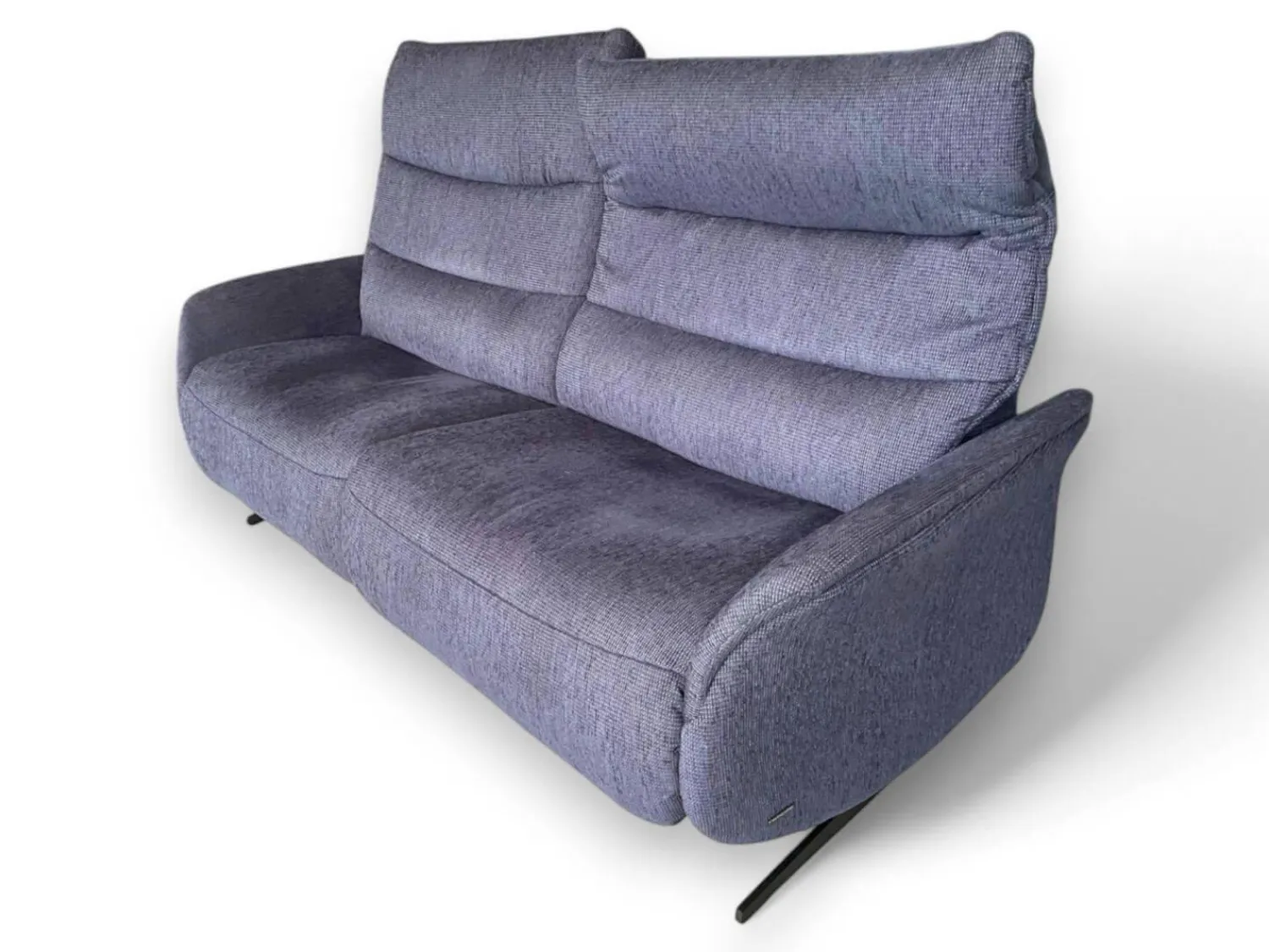 himolla 2-Sitzer-Sofas|Comfort Sofa 4051 Cumuly Stoff Uni Ozean Blau Gestell Metallkufen Anthrazit Inklusive Elektrische Verstellung