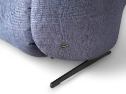 himolla 2-Sitzer-Sofas|Comfort Sofa 4051 Cumuly Stoff Uni Ozean Blau Gestell Metallkufen Anthrazit Inklusive Elektrische Verstellung