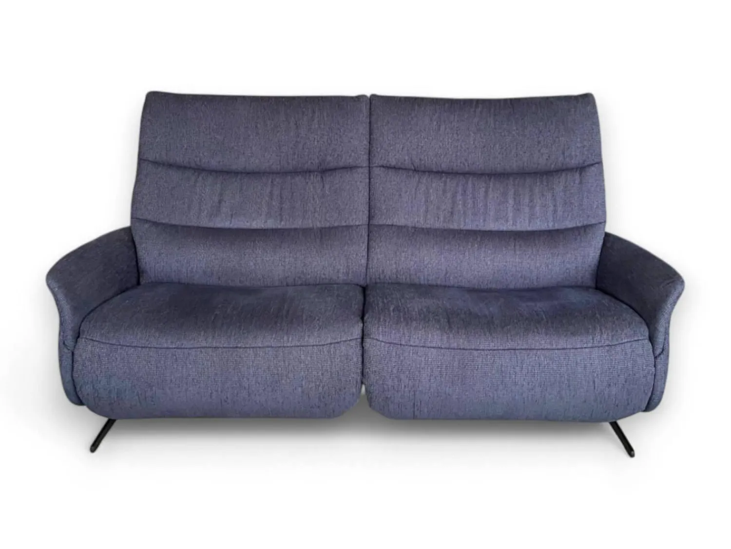 himolla 2-Sitzer-Sofas|Comfort Sofa 4051 Cumuly Stoff Uni Ozean Blau Gestell Metallkufen Anthrazit Inklusive Elektrische Verstellung