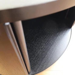 Wogg Regale & Container|Container Ellipse Einstöckig Melamin Schwarz Profile Aluminium Schwarz