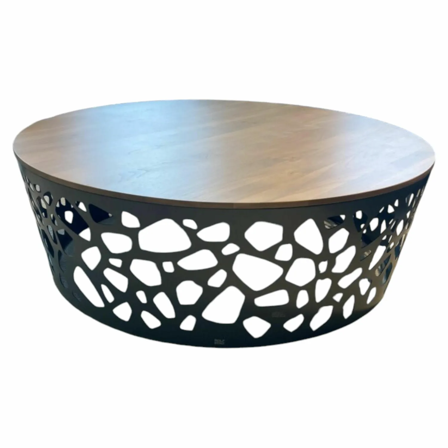 Rolf Benz Couchtische|Couchtisch 926-132 Couchtisch Platte Massivholz Nussbaum Amerikanisch Gestell Stahl Glatt Lackiert Matt Umbragrau Grau