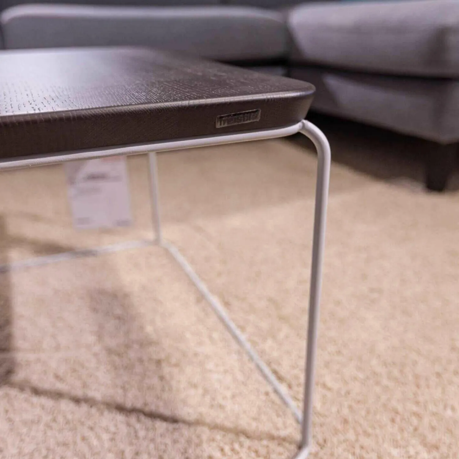 freistil Rolf Benz Couchtische|Couchtisch 151 Eckig H65 Eiche Dunkel Gestell Telegrau