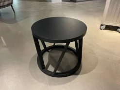 Rolf Benz Couchtische|Couchtisch 920 Eiche Massiv H70 Schwarz Gebeizt